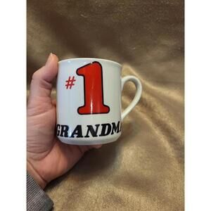 Vintage Schmidt  “#1 GRANDMA “Ceramic Coffee Mug/Cup Made in Brasil
